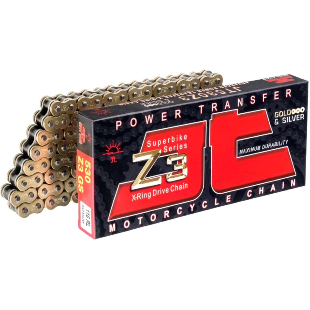 Lánc Road 120LE-ig, JTC530Z3GS, 530-as, 114 szemes