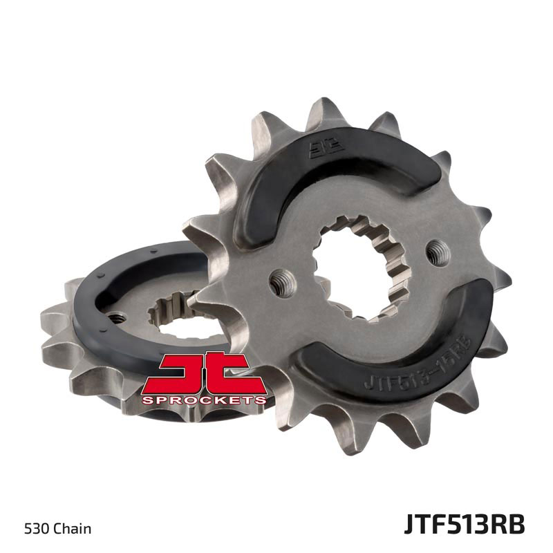 Lánckerék első JTF513.18RB , 530-as lánchoz. Fogszám: 18, RB gumi csillapítás