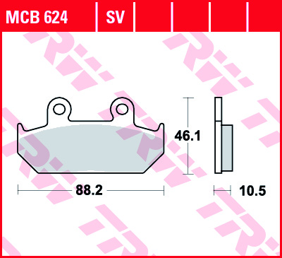 Fékbetét TRW Lucas első MCB624SV szinter (Honda)