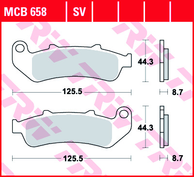 Fékbetét TRW Lucas első MCB658SV szinter (Honda)