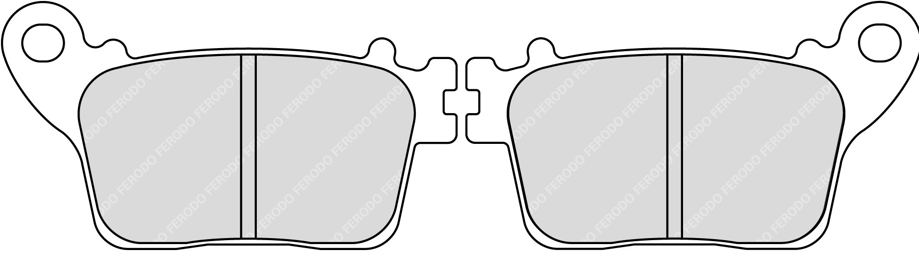 Fékbetét Ferodo Hátsó FDB2221ST szinter