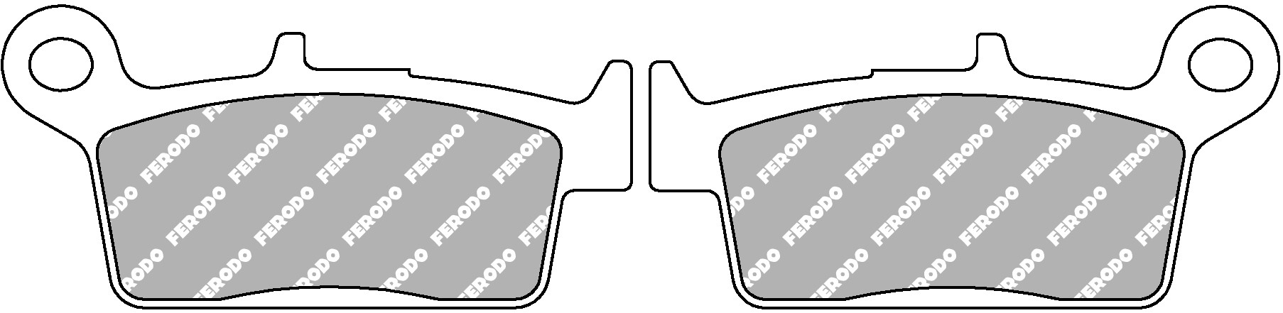 Fékbetét Ferodo Hátsó FDB539SG szinter Off Road