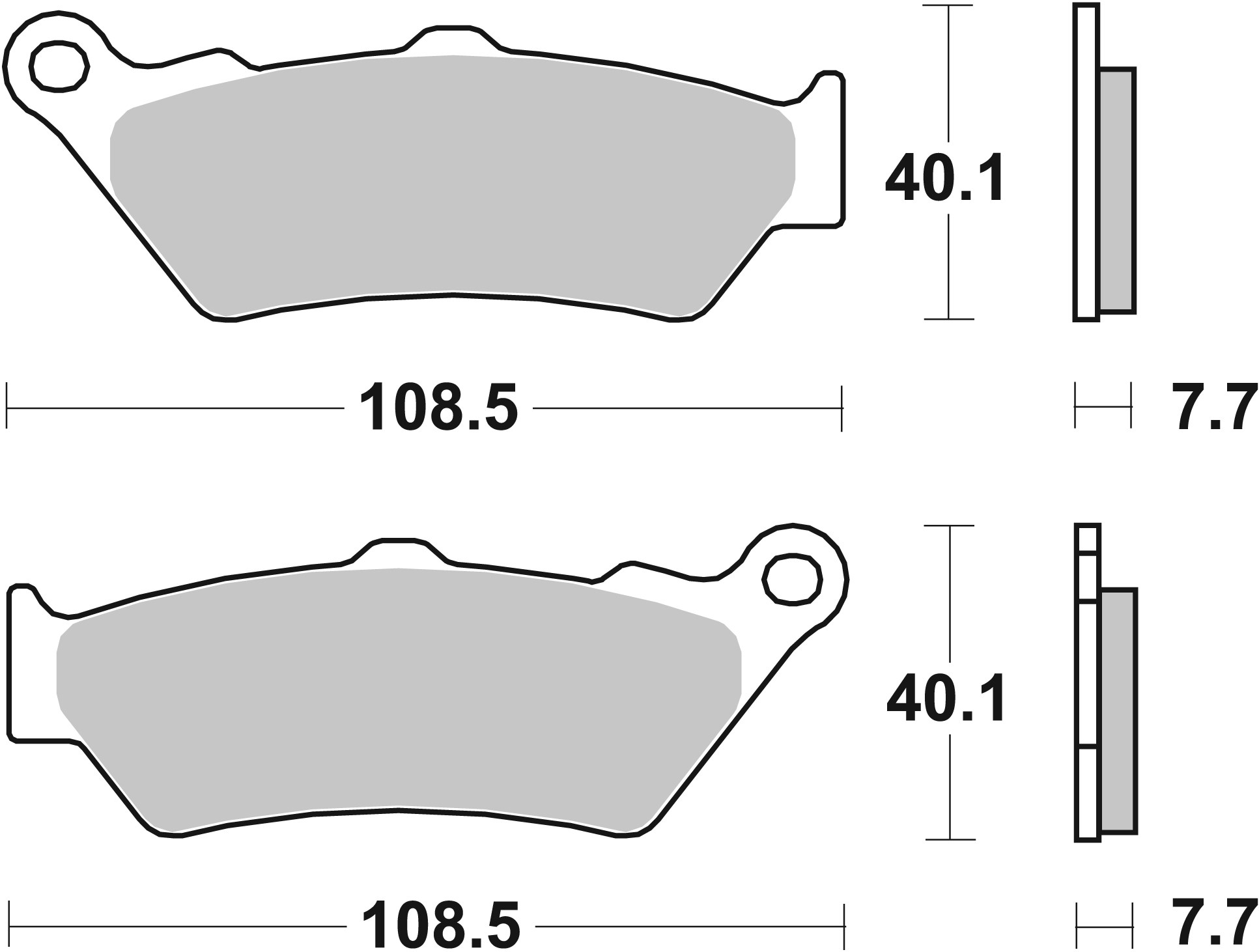 Fékbetét Brembo Első 07BB03SA szinter (Honda, KTM, Yamaha)