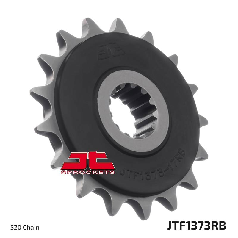 Lánckerék első JTF1373.17RB, 520-as lánchoz. Fogszám: 17, RB gumi csillapítás
