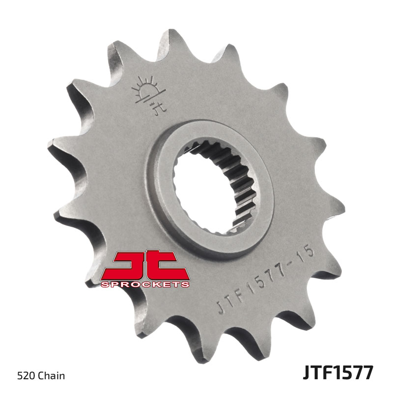 Lánckerék első JTF1577.15, 520-as lánchoz. Fogszám: 15