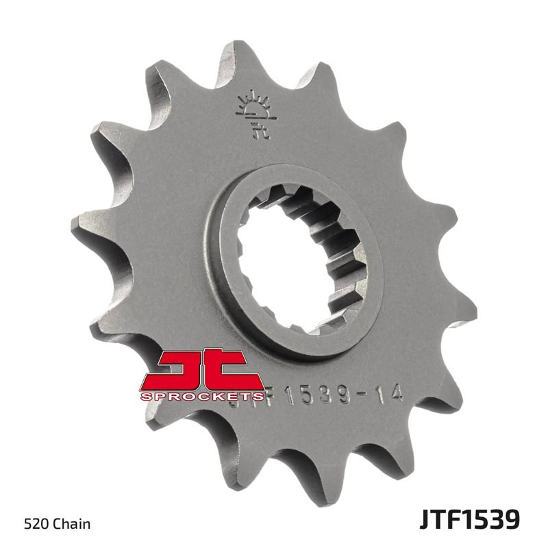 Lánckerék első JTF1539.14, 520-as lánchoz. Fogszám: 14