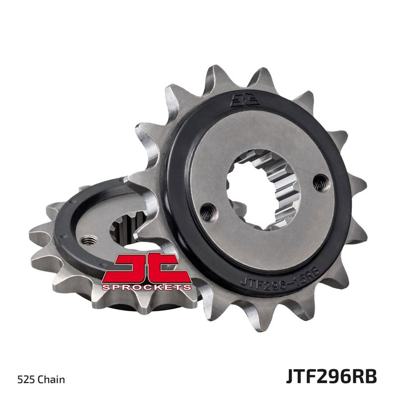 Lánckerék első JTF296.15RB, 525-ös lánchoz. Fogszám: 15, RB gumi csillapítás
