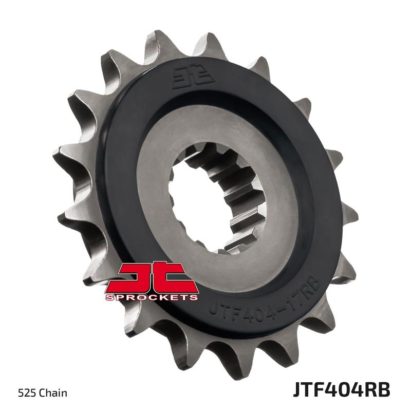 Lánckerék első JTF404.17RB, 525-ös lánchoz. Fogszám: 17, RB gumi csillapítás