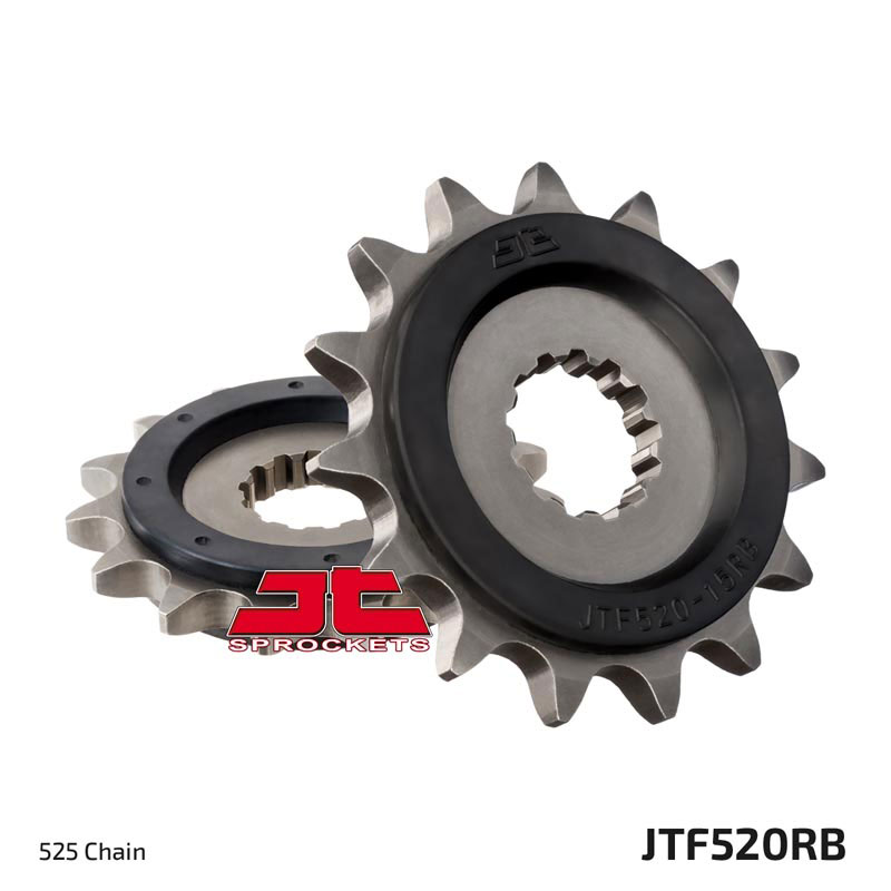 Lánckerék első JTF520.14RB, 525-ös lánchoz. Fogszám: 14, RB gumi csillapítás