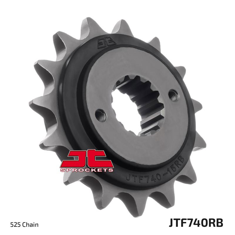 Lánckerék első JTF740.15RB, 525-ös lánchoz. Fogszám: 15, RB gumi csillapítás