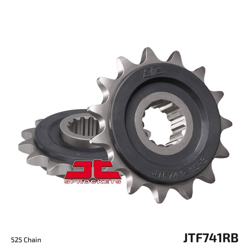 Lánckerék első JTF741.15RB, 525-ös lánchoz. Fogszám: 15, RB gumi csillapítás