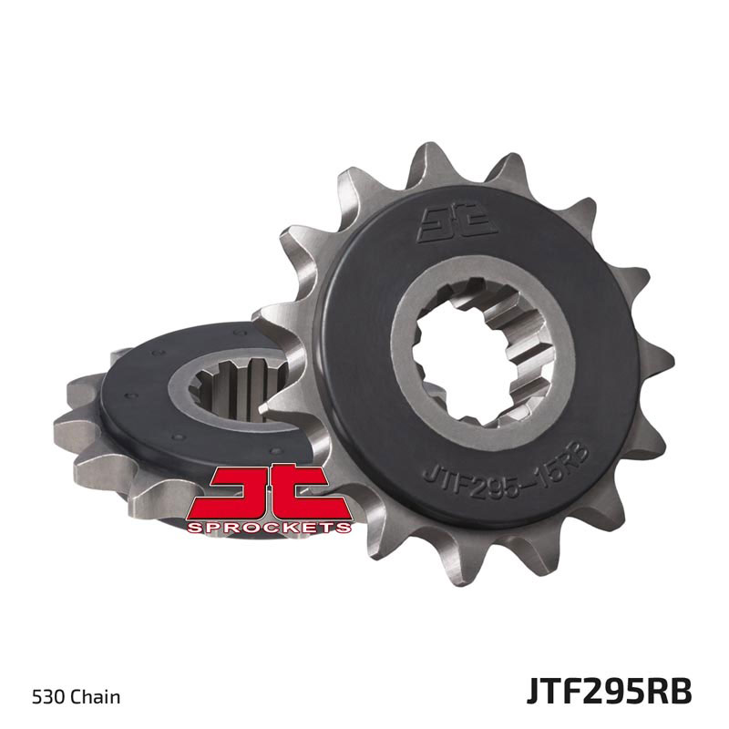 Lánckerék első JTF295.15RB , 530-as lánchoz. Fogszám: 15, RB gumi csillapítás