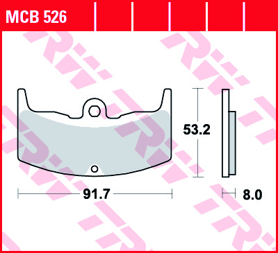 Fékbetét TRW Lucas első MCB526 (Honda)