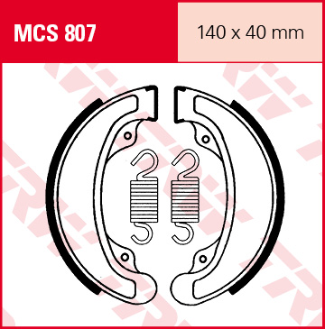 Fékpofa TRW Lucas hátsó MCS807 (Honda)