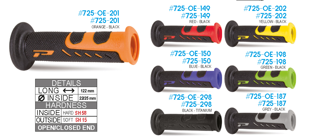Markolat Road Progrip PG725 fekete-zöld 22/25mm 122mm