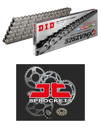 Lánc szett 125 LE-felett, JTF1591.16, JTR300.46, DID525ZVMX2/122ZB