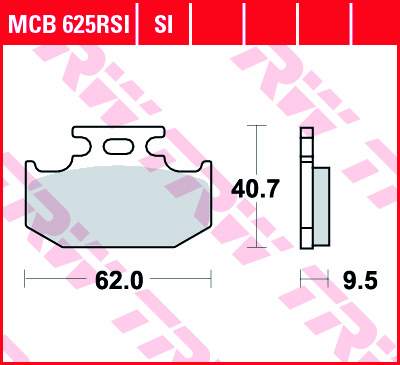Fékbetét TRW Lucas MCB625SI (SI=Szinter Off Road)