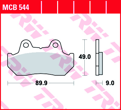 Fékbetét TRW Lucas MCB544 (Organikus)