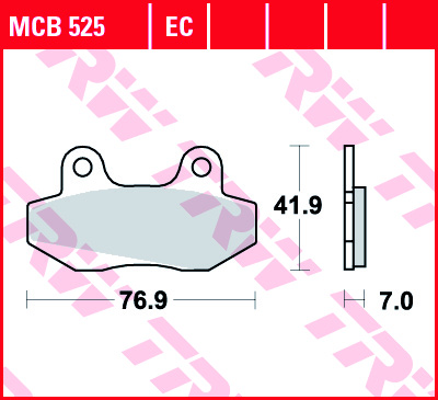 Fékbetét TRW Lucas MCB525 (Organikus)