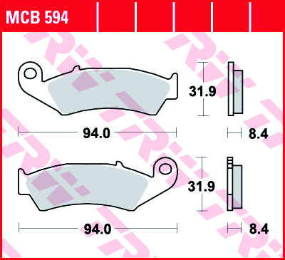 Fékbetét TRW Lucas MCB594 (Organikus)