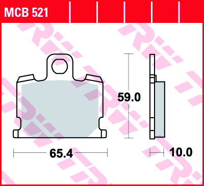 Fékbetét TRW Lucas MCB521 (Organikus)