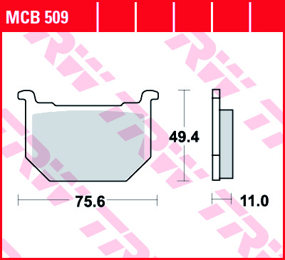 Fékbetét TRW Lucas MCB509 (Organikus)