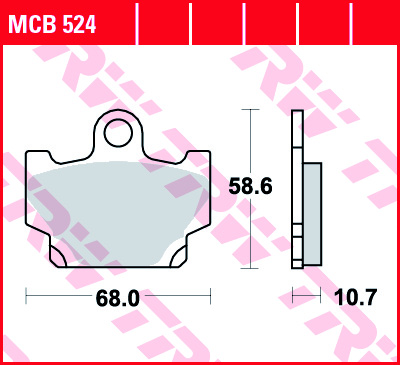 Fékbetét TRW Lucas MCB524 (Organikus)