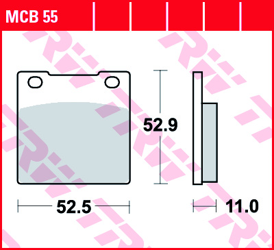 Fékbetét TRW Lucas MCB55 (Organikus)