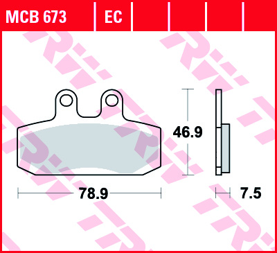Fékbetét TRW Lucas MCB673 (Organikus)