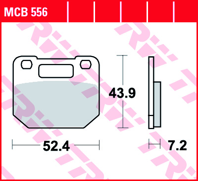 Fékbetét TRW Lucas MCB556 (Organikus)