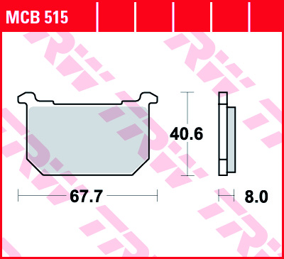 Fékbetét TRW Lucas MCB515 (Organikus)