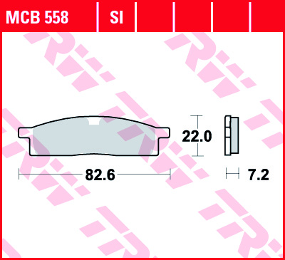 Fékbetét TRW Lucas MCB558SI (SI=Szinter Off Road)
