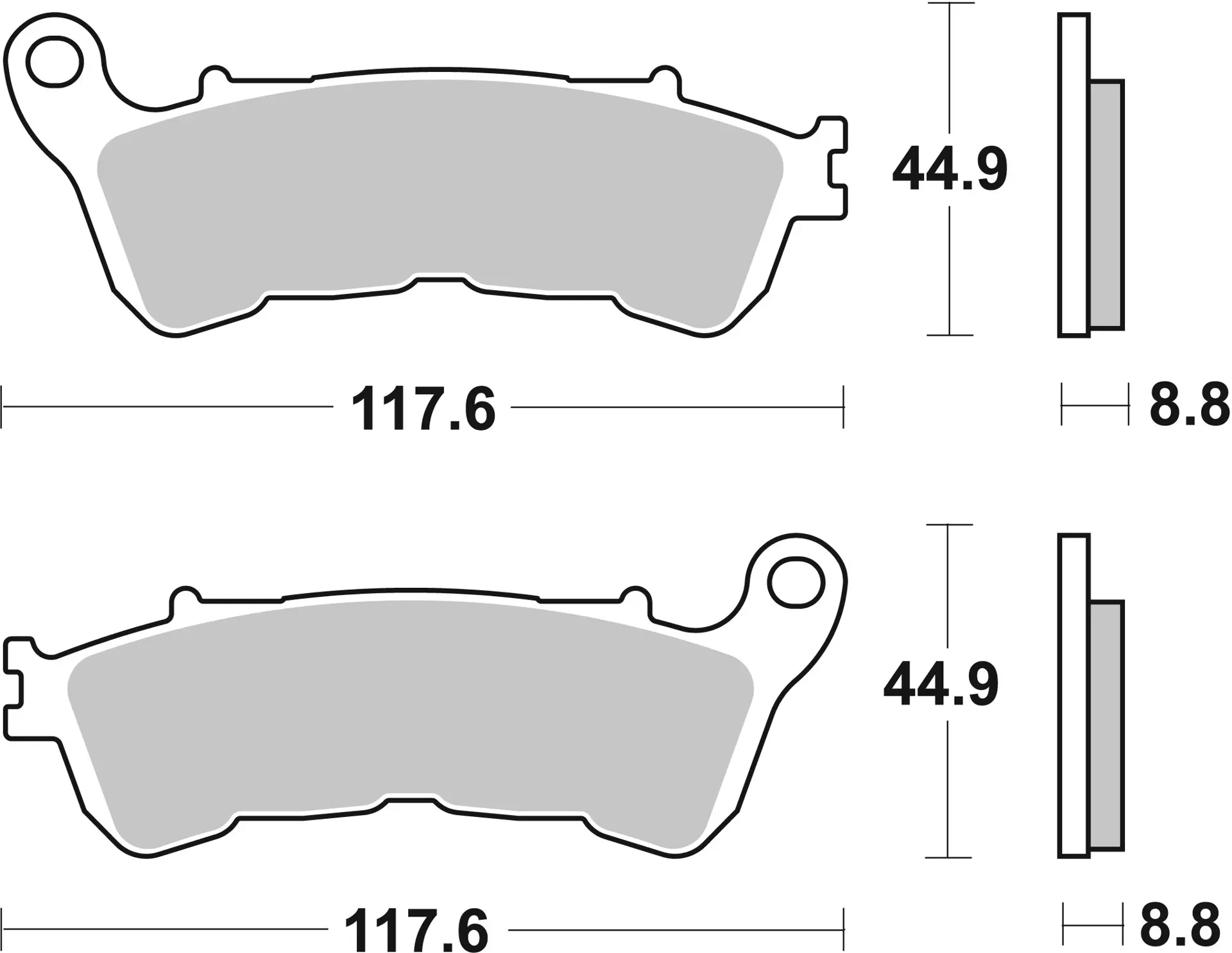 Fékbetét Brembo 07HO57 (Választékot LÁSD A KÉP ALATT) 
