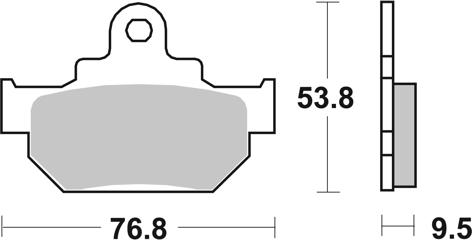 Fékbetét Brembo Első 07SU0808