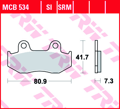 Fékbetét TRW Lucas Első MCB534