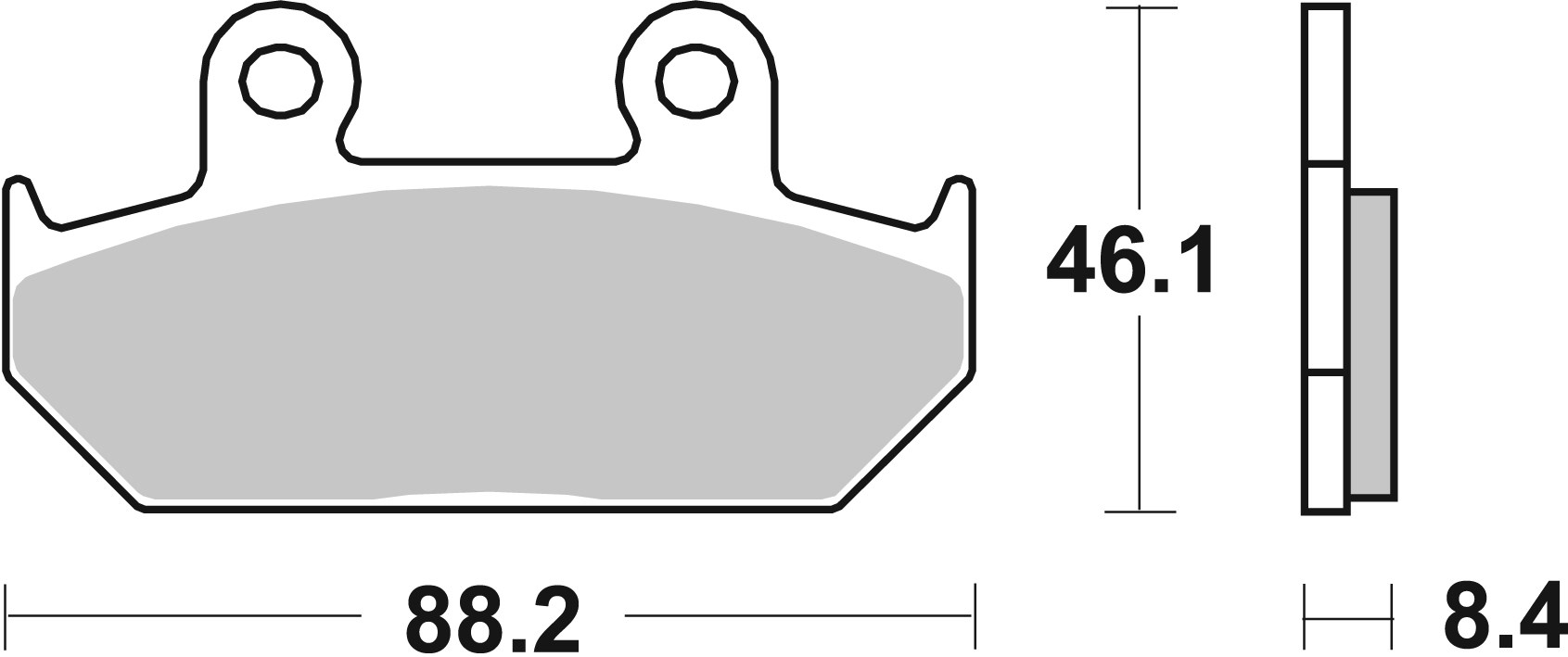 Fékbetét Brembo Első 07HO2307