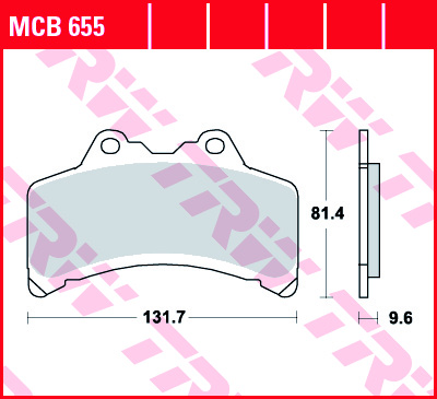Fékbetét TRW Lucas Első MCB655