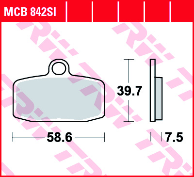 Fékbetét TRW Lucas Első MCB842SI Szinter Off Road