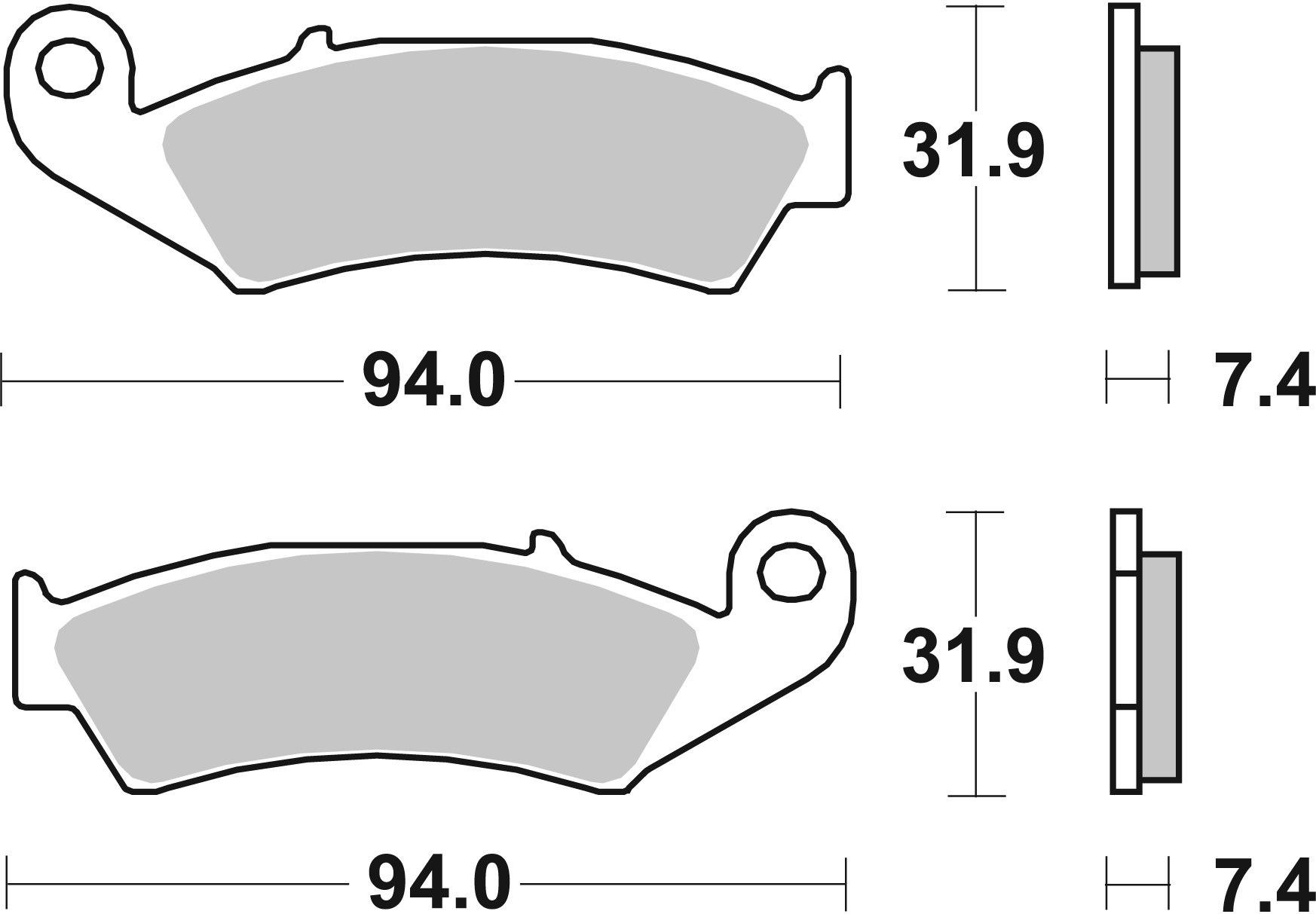 Fékbetét Brembo Első 07HO2506