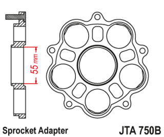 Lánckerék adaptar JTA750B 